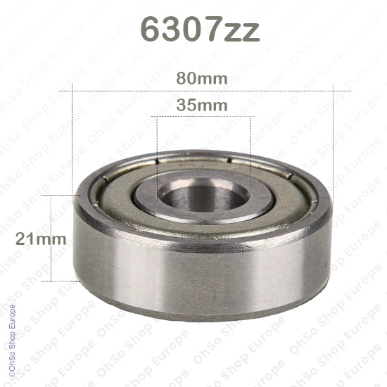 Universal Shielded Deep Groove Ball Bearing 6307zz