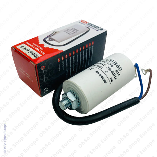 Universal Capacitor With Flylead Wire 6.3uF / 6.3 MFD 450 VAC