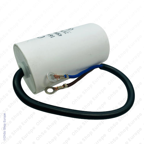 Universal Capacitor With Flylead Wire 16uF / 16 MFD 450 VAC