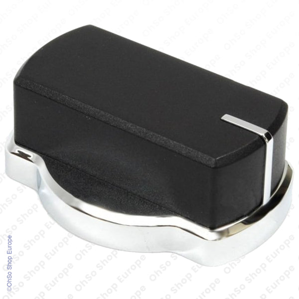 Chrome & Black Gas Hob Control Knob For Belling & Stoves