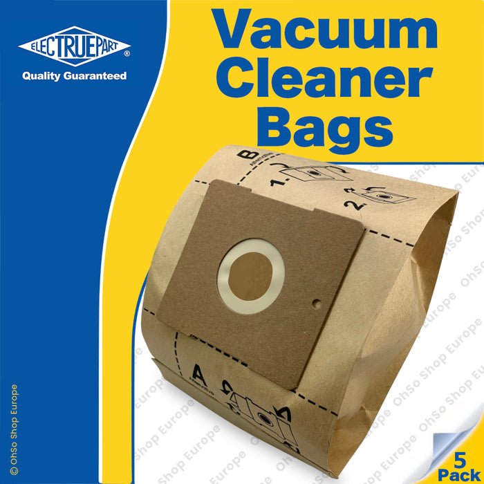 Electruepart Compatible Argos, Daewoo, Delta Vacuum Bags – Type VCB005 (Pack of 5)
