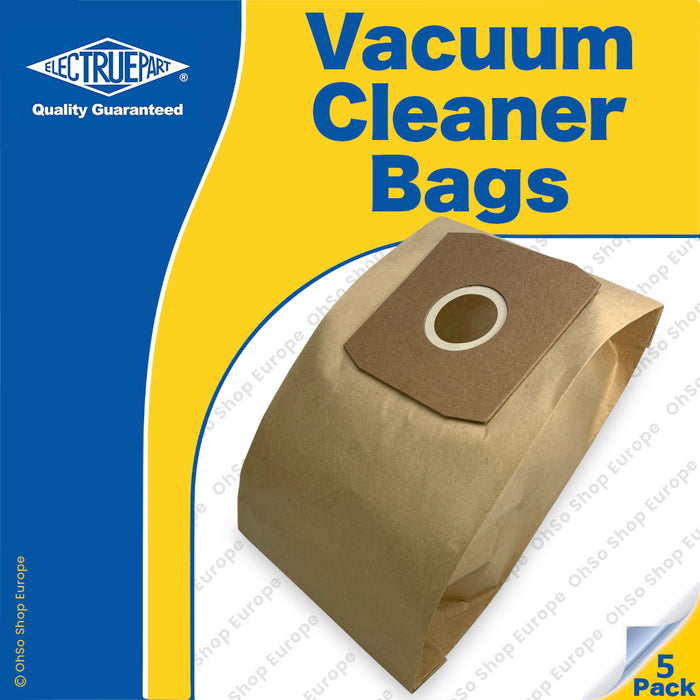 Electruepart Compatible Daewoo Vacuum Bags – Pack of 5 (Fits RC-300, RC-310, RC-320, RC-350)