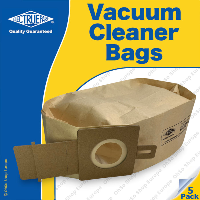Electruepart Compatible Hoover H20 / H20A Vacuum Bags – Pack of 5 (Fits Purepower, Enigma, U3100-U3500 Series)
