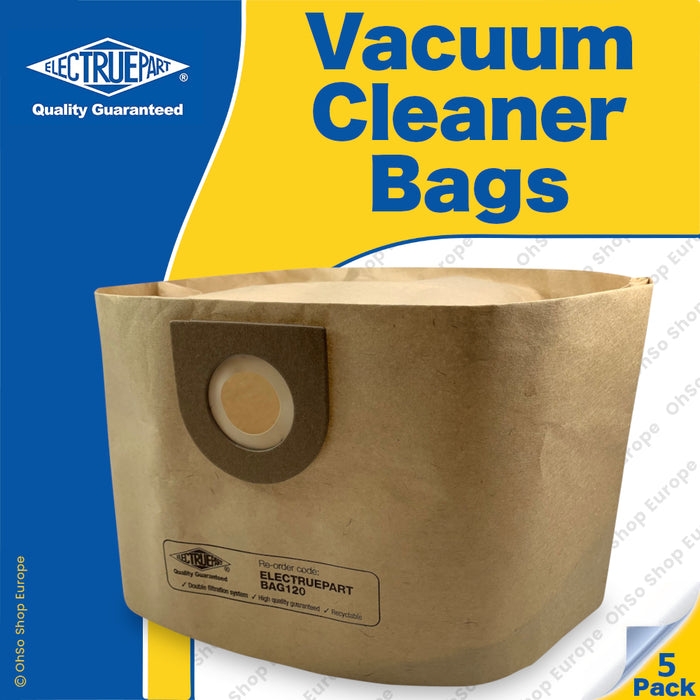 Electruepart Vax Canister Vacuum Cleaner Bags – Fits 100 to 9000 Series – Pack of 5