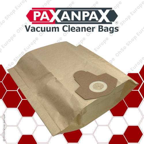 20L Vacuum Dust Bags Type 00 – Compatible for Clarke, Draper, Einhell, JCB | Paxanpax (Pack of 5)