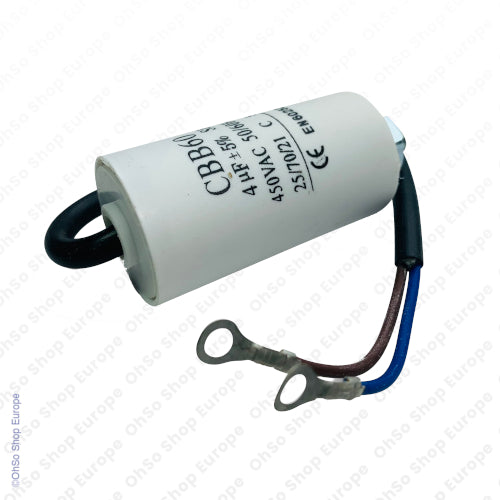 Universal Capacitor With Flylead Wire 4uF / 4 MFD 450 VAC