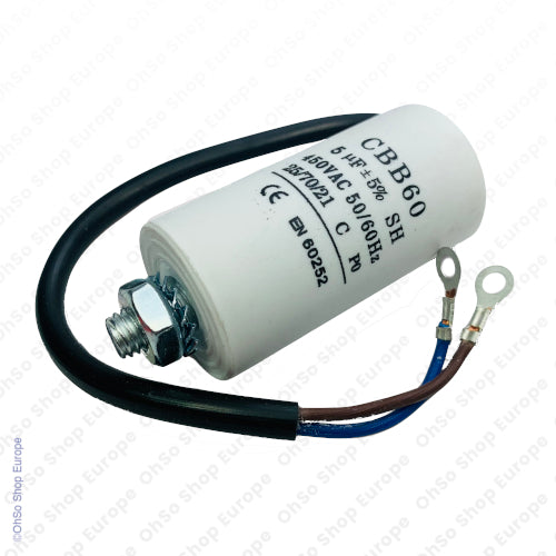 Universal Capacitor With Flylead Wire 5uF / 5 MFD 450 VAC