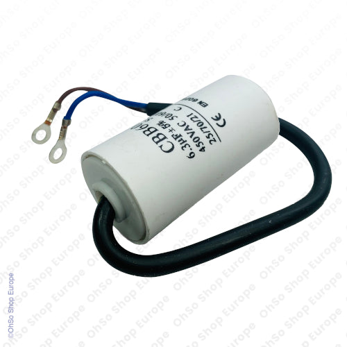 Universal Capacitor With Flylead Wire 6.3uF / 6.3 MFD 450 VAC