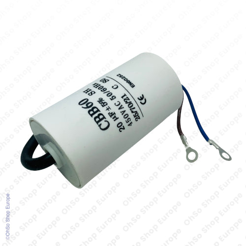 Universal Capacitor With Flylead Wire 20uF / 20 MFD 450 VAC