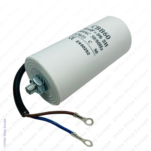 Universal Capacitor With Flylead Wire 30uF / 30 MFD 450 VAC