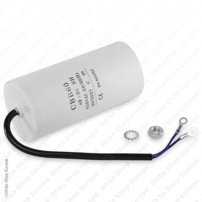 Universal Capacitor With Flylead Wire 30uF / 30 MFD 450 VAC