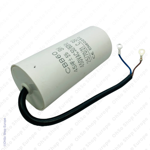 Universal Capacitor With Flylead Wire 45uF / 45 MFD 450 VAC