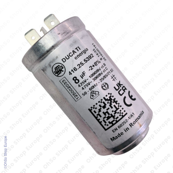 Genuine Electrolux Group Tumble Dryer Capacitor 8uF 450V 1250020334