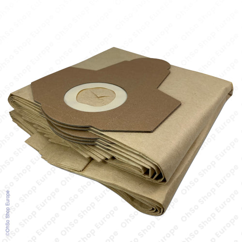 20L Vacuum Dust Bags Type 00 – Compatible for Clarke, Draper, Einhell, JCB | Paxanpax (Pack of 5)
