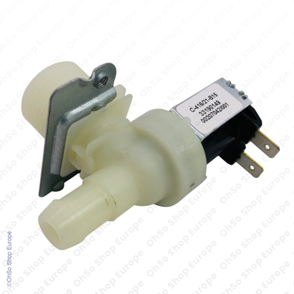 Water Inlet Valve 90° 14mm Bore Outlet Angled Solenoid 230V 3/4" BSP