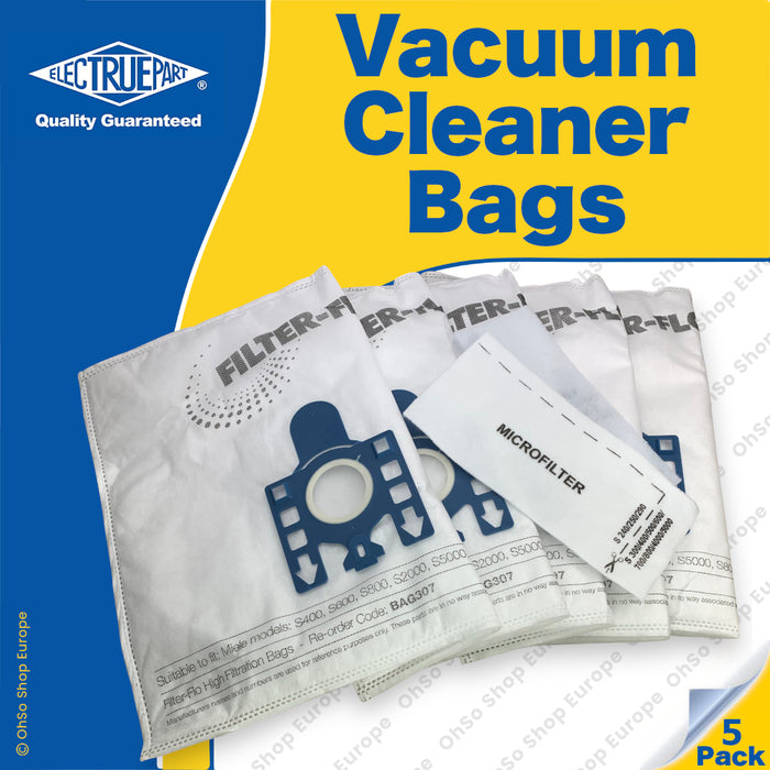 Miele G,N Synthetic Vacuum Cleaner Bags (Pack of 5 + 1 Filter Set)