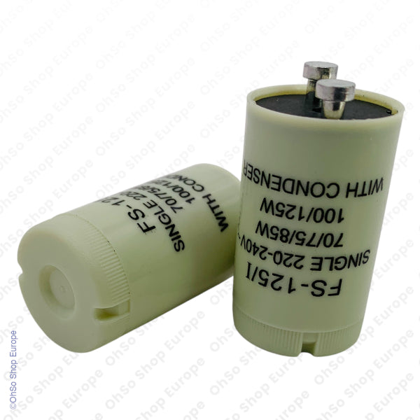 Fluorescent Tube Starter 70W-125W for 6ft & 8ft Fittings (Pack of 2) PPF125JE