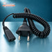 Universal 2-pin shaver power lead with Euro plug, appliance connector and coiled cable