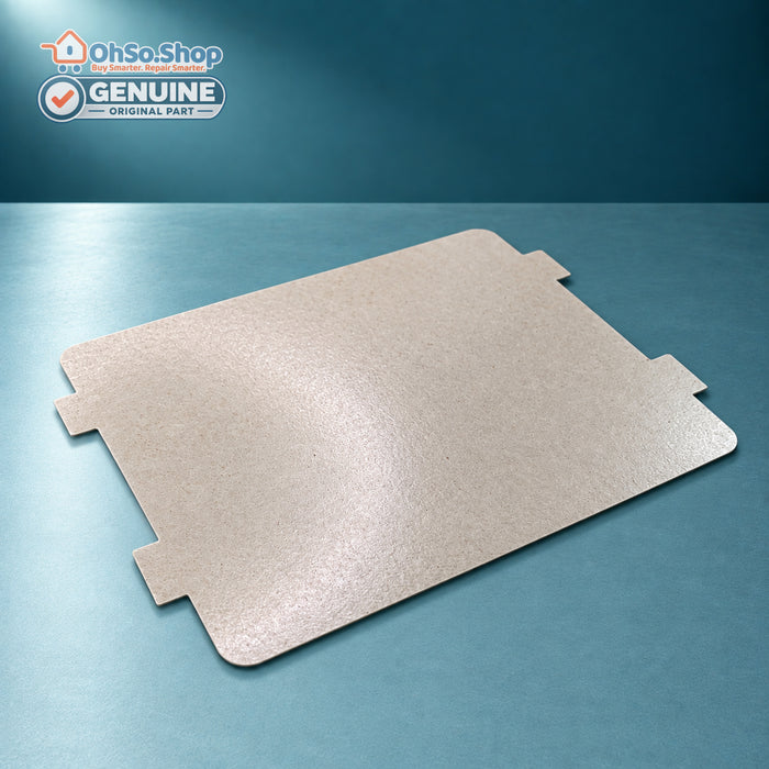 Bosch Neff Siemens microwave mica waveguide cover 606320, 100 x 120mm, mica surface detail