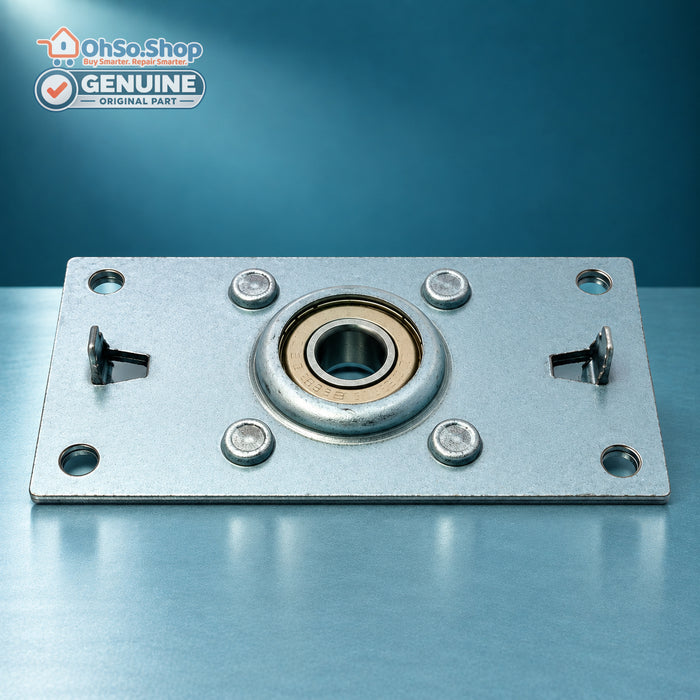 Bush Logik tumble dryer rear bearing and housing 12238200001082, straight-on view