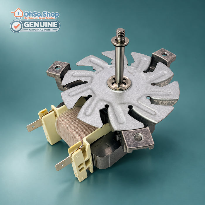 Genuine OEM 22W fan oven motor assembly for Beko cookers and double ovens