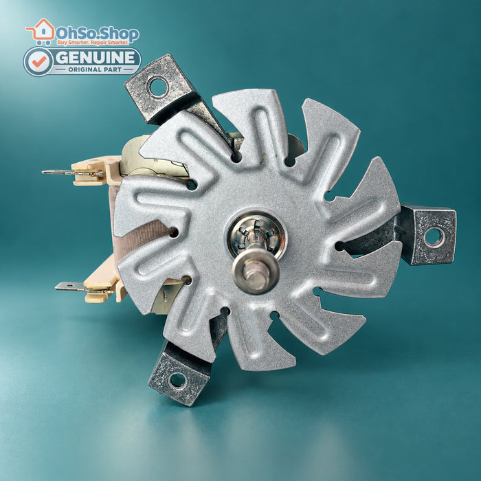 Beko cooker fan oven motor showing the mounting plate