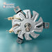 Beko cooker fan oven motor showing the mounting plate