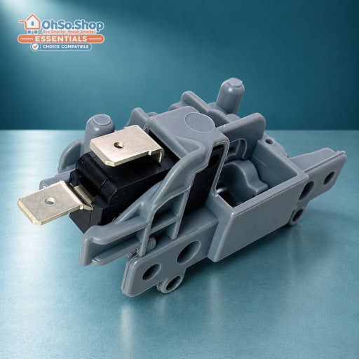 Dishwasher door lock assembly for Hotpoint, Indesit and Ariston, switch terminal detail