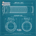 Dimensions diagram of genuine Bush Logik tumble dryer vent hose 12138200000431