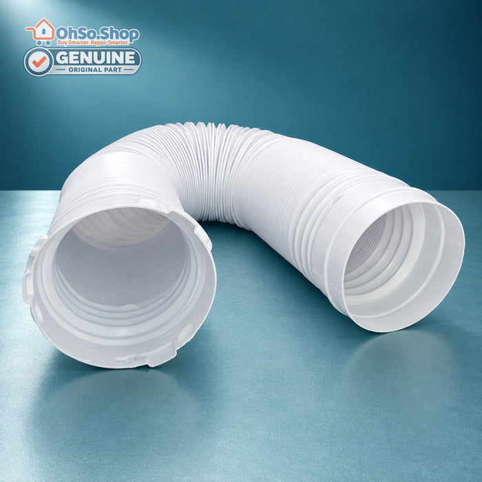 Curved flexible hose view of genuine Bush Logik tumble dryer vent hose 12138200000431