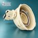 Midea 17476000007431 dishwasher heater pump body showing the heating ring