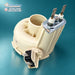 Midea 17476000007431 dishwasher heater housing showing the terminals