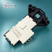 Midea 17438100000456 washing machine door lock showing the rear label