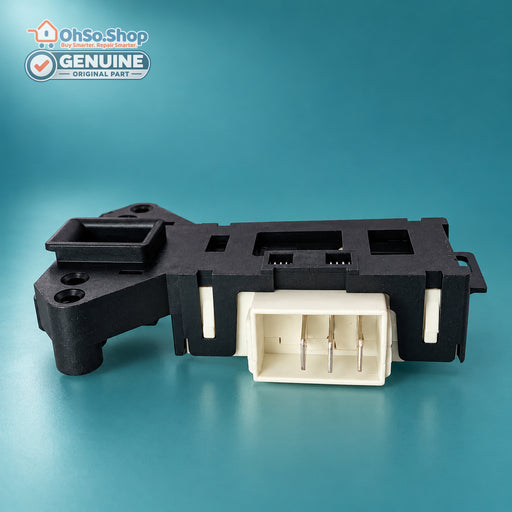 Midea 17438100000456 door interlock showing the three-terminal connector