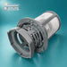Genuine Vestel 42035214 dishwasher central micro filter assembled, angled view