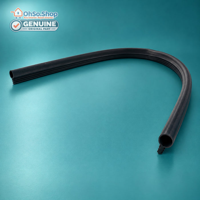 Vestel 42064225 lower dishwasher door seal, curved view