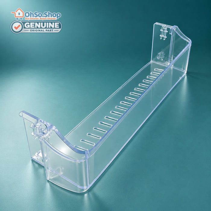 Vestel 42127649 clear fridge bottle shelf, angled view