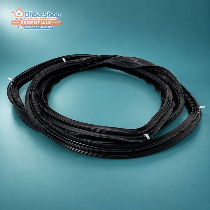 Rubber main oven door gasket for AEG and Electrolux, coiled view