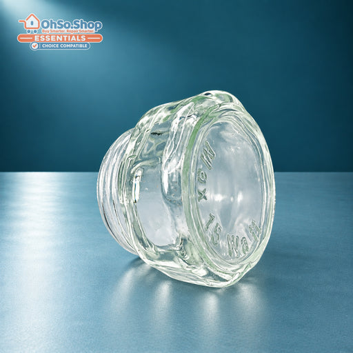 Screw-in oven lamp glass cover for Hotpoint, Creda and Cannon, side view