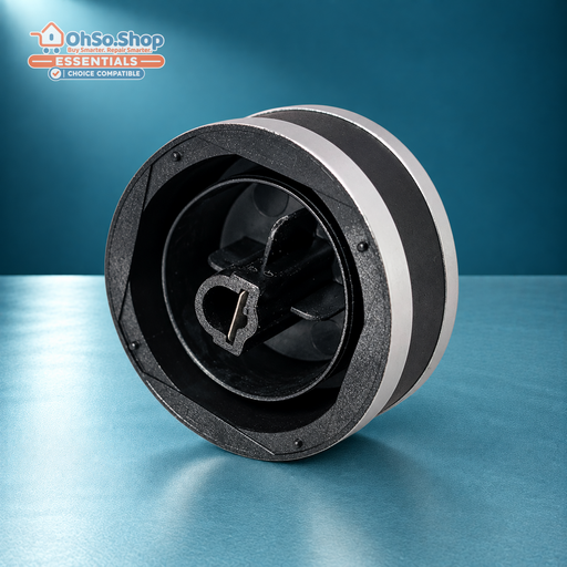 Rear fitting of the Lamona oven selector knob 082645868, showing where it fits the control spindle