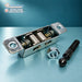 Rangemaster Leisure oven door latch kit A092046, angled roller and spring view