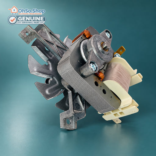 Beko built-in oven fan motor showing the coil and connectors