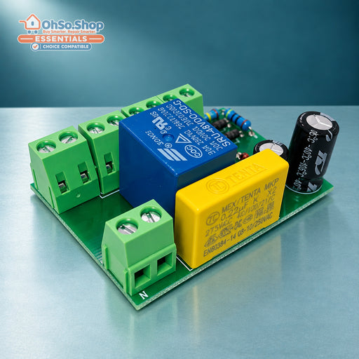Shower pump PCB control board for Stuart Turner Monsoon and Showermate, opposite component view