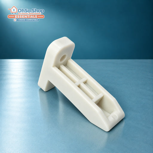 Compatible tumble dryer door catch for AEG, Electrolux and Zanussi, ribbed hook detail