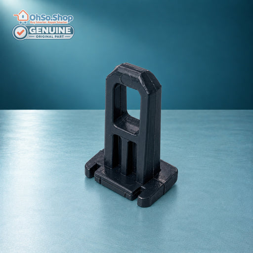 Tumble dryer door latch hook 42214623 for Bush and Logik, upright view
