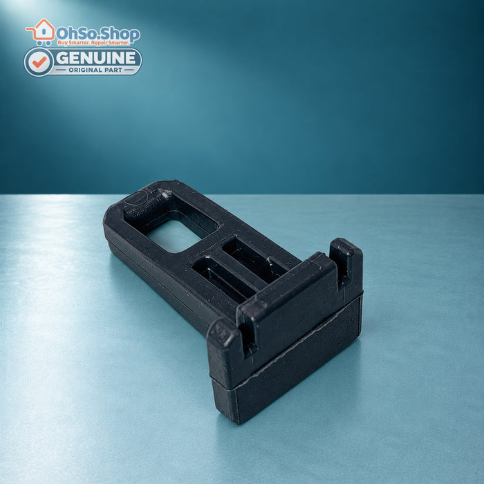 Tumble dryer door latch hook 42214623 for Bush and Logik, mounting end view