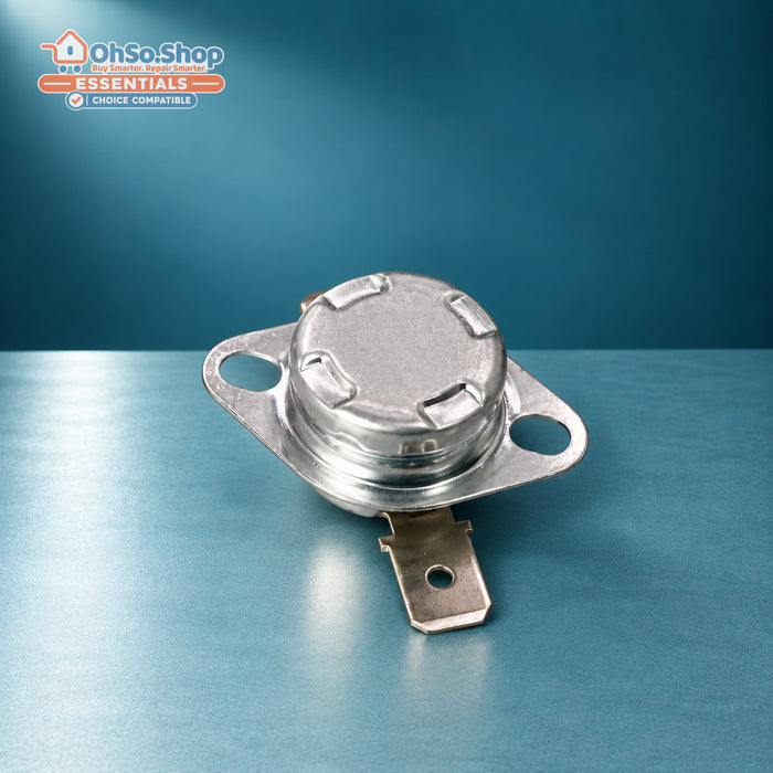 85°C 16A one-shot tumble dryer thermostat for Hoover Candy - metal cap and mounting holes