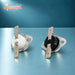 Tumble dryer thermostat kit for Hotpoint Indesit, side-by-side base and terminal view
