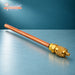 Universal 6mm Schrader access valve for fridge freezer refrigeration - opposite angle
