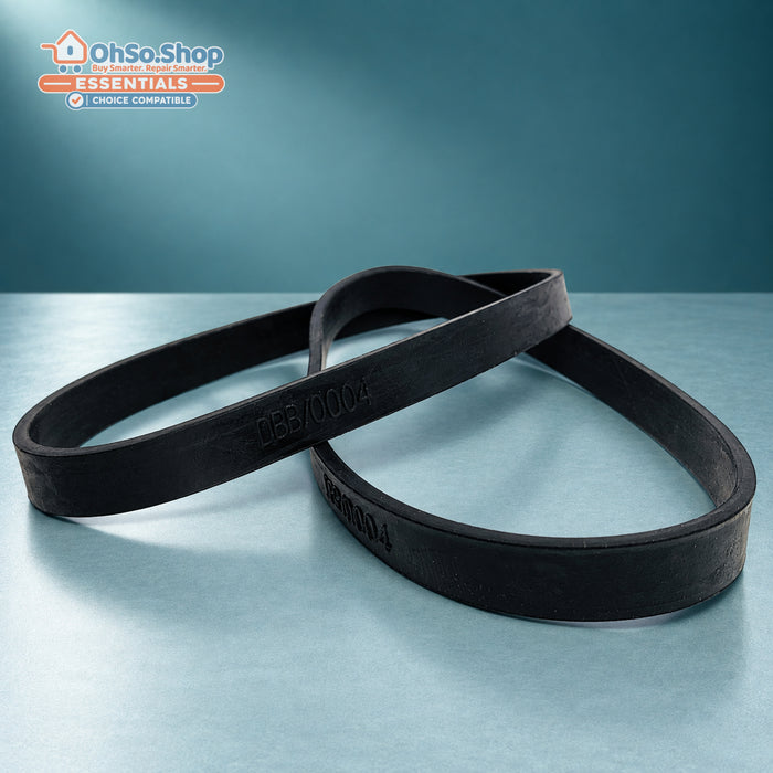 Pack of 2 vacuum brush bar belts for Hoover TurboPower 2 and 3, overlapping belts